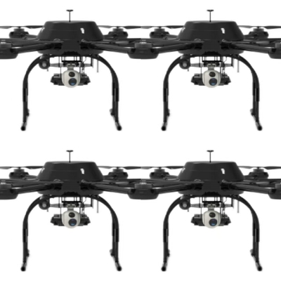 8 rotorów UAV o dużej wadze sieciowej 30 kg poziom z AI trzy osi serii soczewek fotoelektrycznych