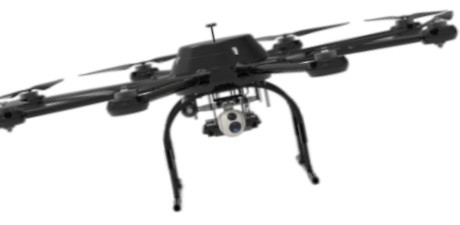 Ciężki 30kg Multirotor Drone Z AI Trójosiowej Serii Soczewek Fotoelektrycznych